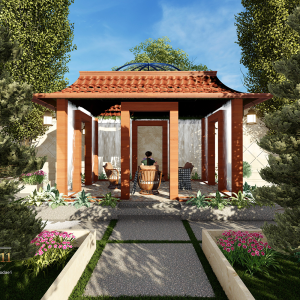 پروژه طراحی محوطه ویلای کلاسیک لواسان