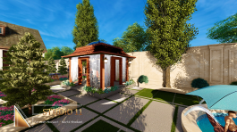 پروژه طراحی محوطه ویلای کلاسیک لواسان