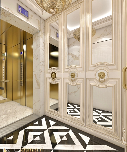 طراحی ورودی خانه به سبک کلاسیک