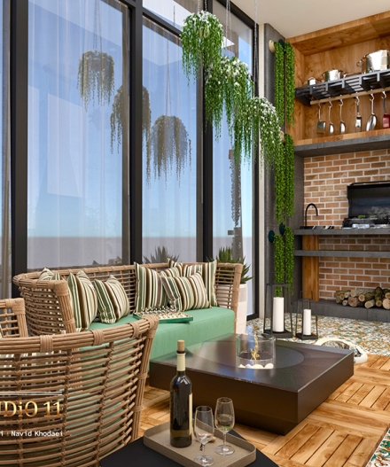 طراحی بالکن